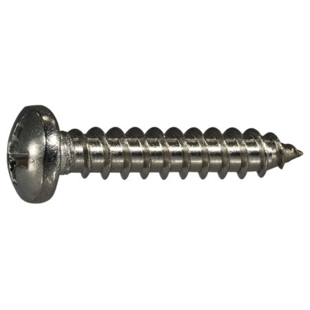 MIDWEST FASTENER Sheet Metal Screw, #6 x 3/4 in, 18-8 Stainless Steel Pan Head Phillips Drive, 30 PK 63464